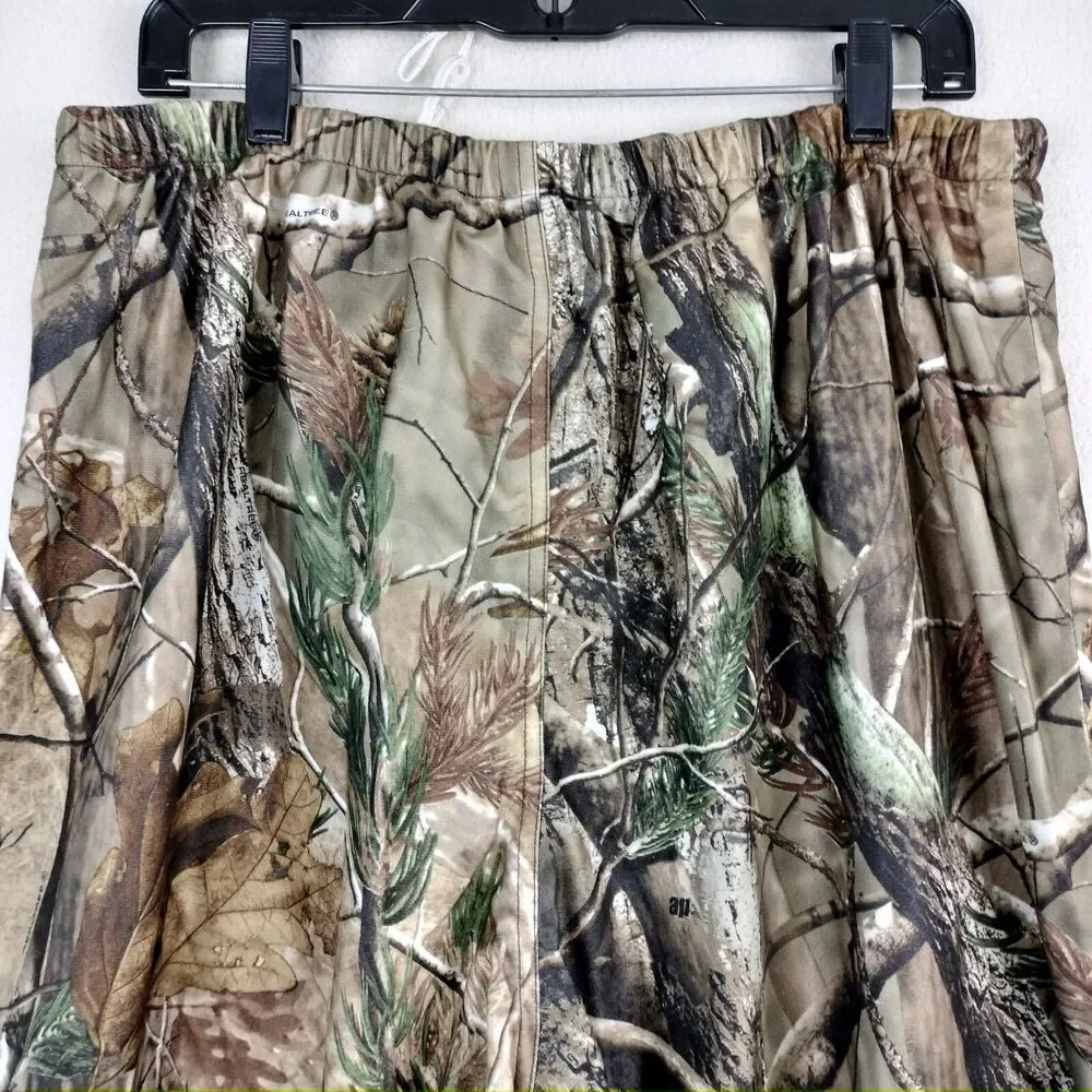 Mad Dog Camouflage Pants Mens 2XL Hunting Realtree Camo Mesh Lined Elastic Waist
